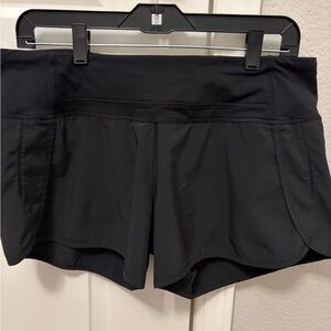 lululemon athletica Black Athletic Running Shorts